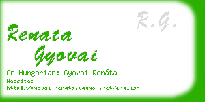 renata gyovai business card