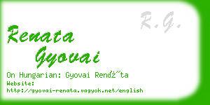 renata gyovai business card